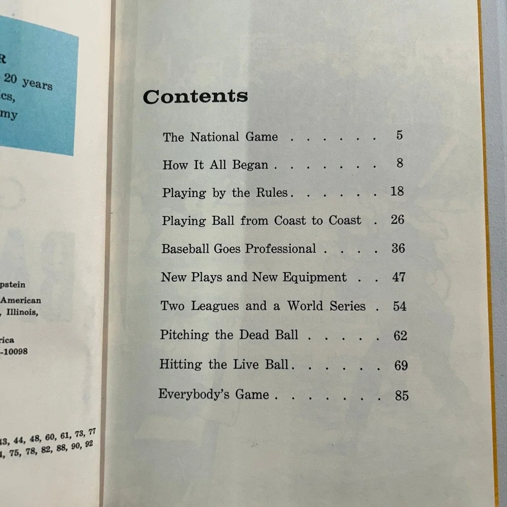 The Game of Baseball Epstein 1965 Illustrated Sports Guide Garrard‎